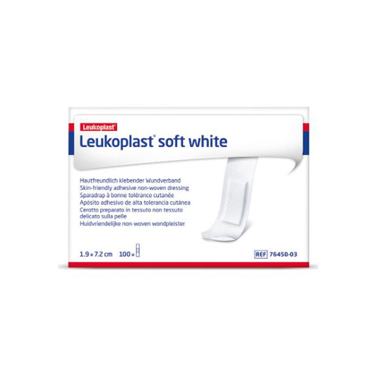 Leukoplast Soft White 1,9 X 7,2 Cm 100 St