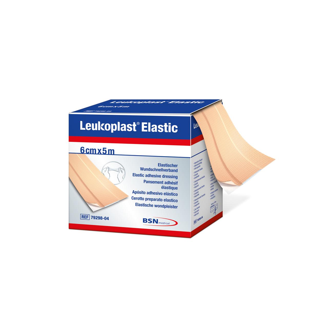 Leukoplast Elastic 6 Cm X 5 M